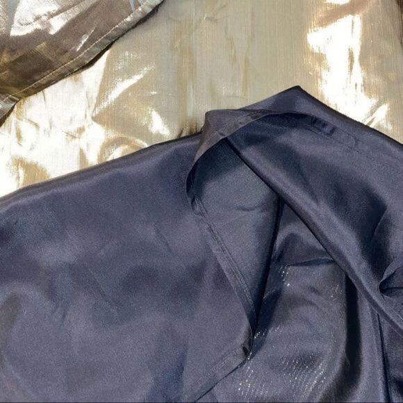 Vintage L'eau Vive knit embroidered shirt‎ with metallic gold maxi lined skirt - Picture 10 of 16